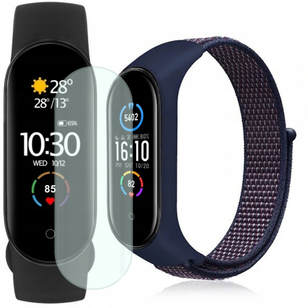 

Xiaomi MI Band 5 Opaska Folia Kolorowy Pasek