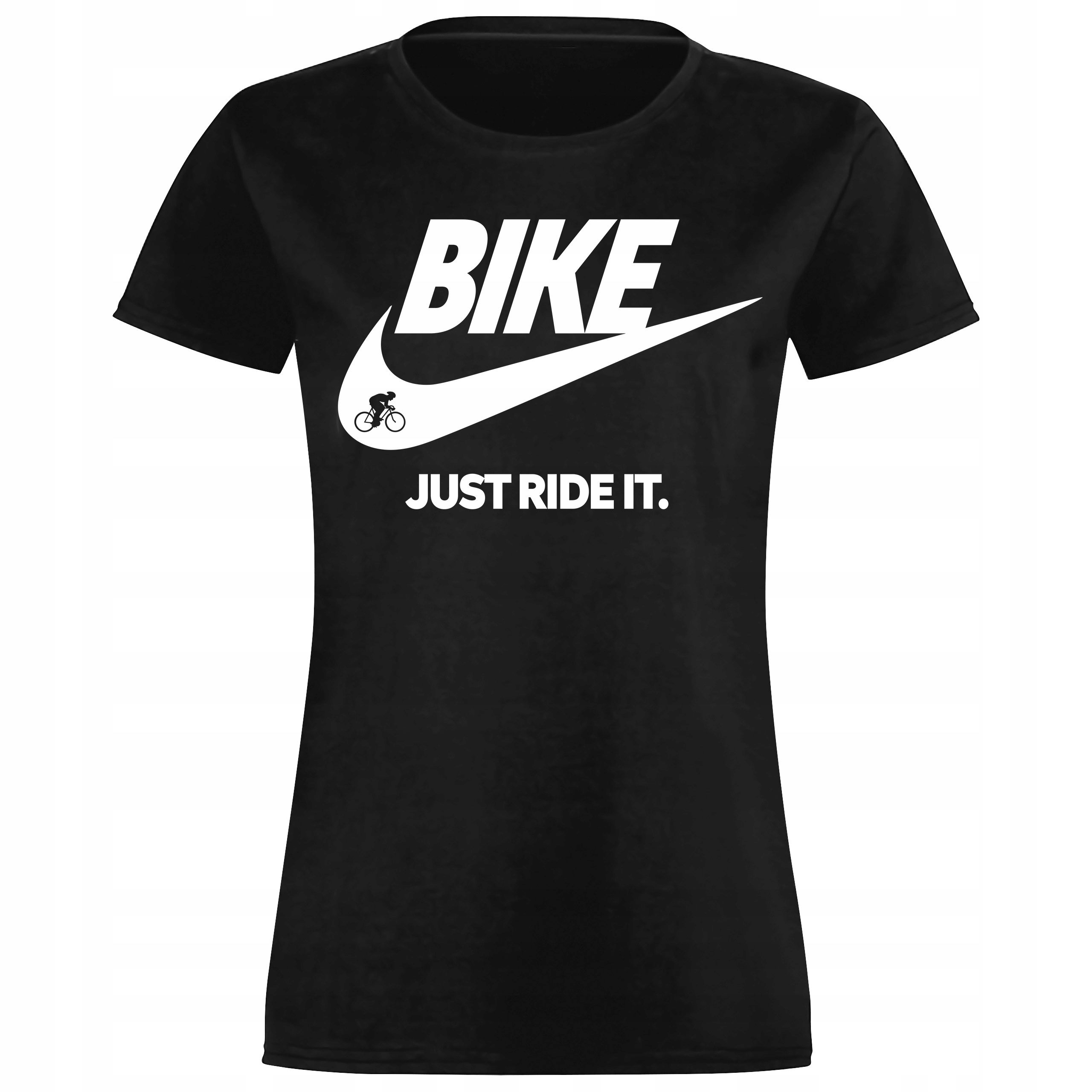 

Damska Koszulka T-shirt Just Ride It Rower Rozm M