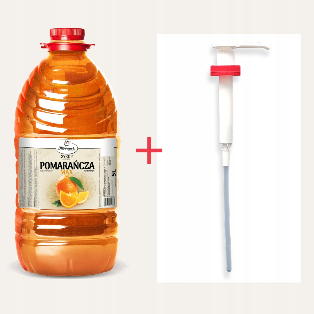 Syrop Pomarańcza Herbapol 5L z Pompką