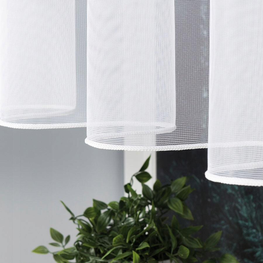 Firanki ŻAKARD FIRANA Biała wys 250 cm PASY Marka inna marka