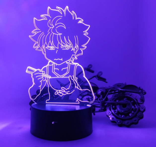 Lampka 3D LED Hunter x Hunter Killua 16 kolorów Rodzaj gwintu zintegrowane źródło LED