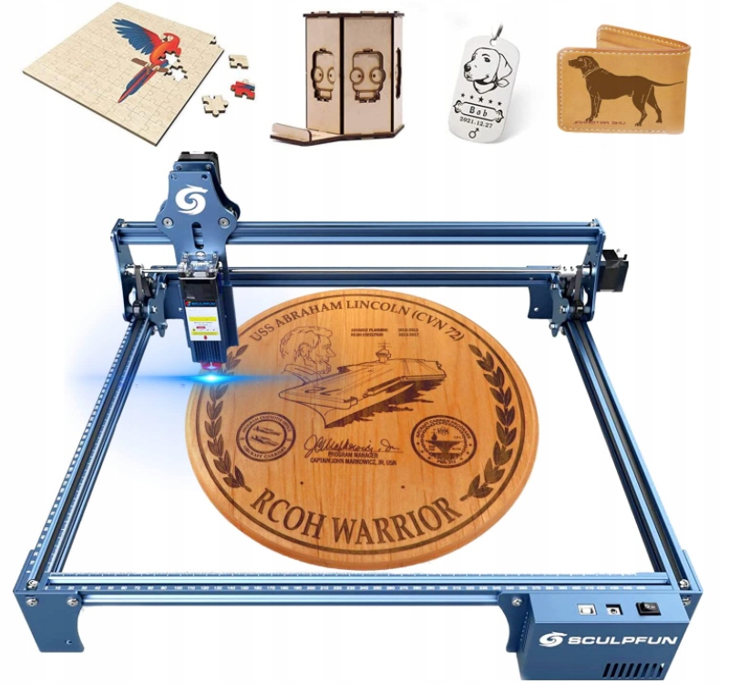 Nowy grawerka laserowa SCULPFUN S9 90W 410mmx420mm EAN (GTIN) 0657419697736