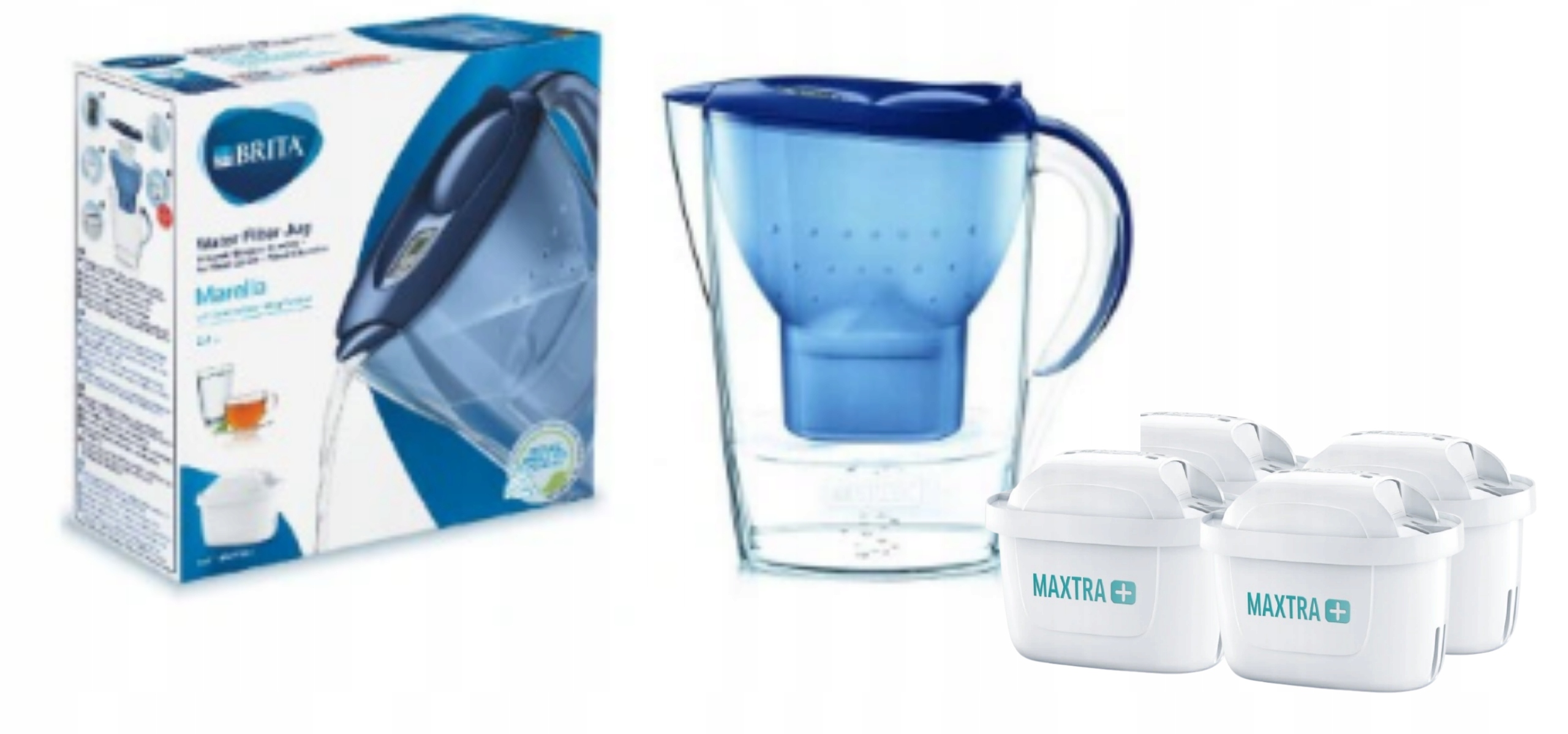 

Dzbanek Brita Marella Cool niebieska z 4 wkładami