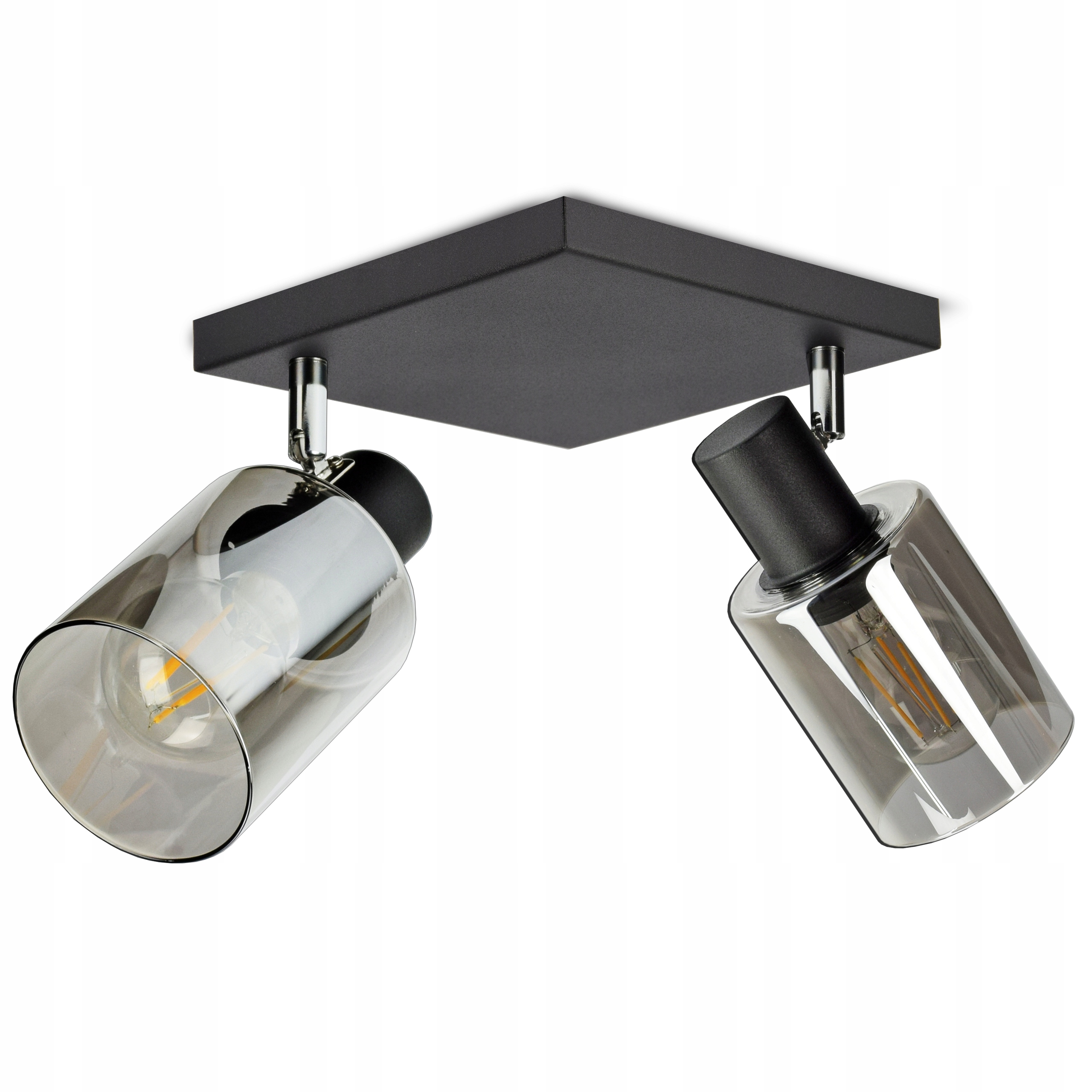 Závěsná stropní lampa Lustr Černá Sklo Tube 535-AG2 Led E27