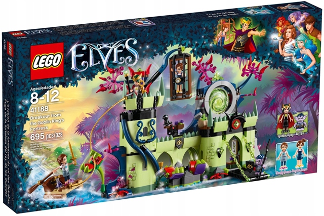 stavebnice Lego Elves Útěk z pevnosti Krále skřítků 41188 Nová sada