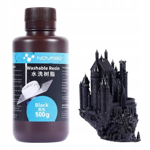NOVA3D UV Resin Water Washable Black 1kg 1L Outlet