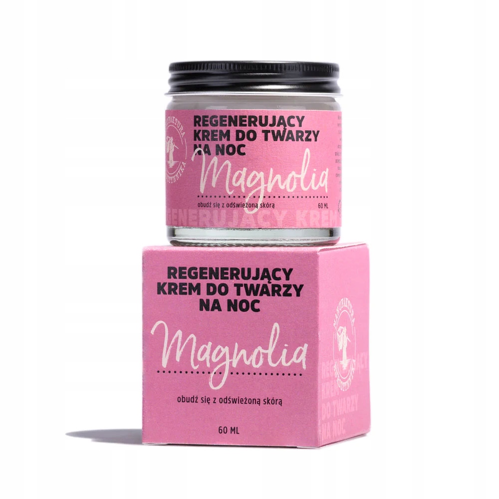 Krem regenerujący do twarzy na noc Magnolia Manufaktura Bursztynnika