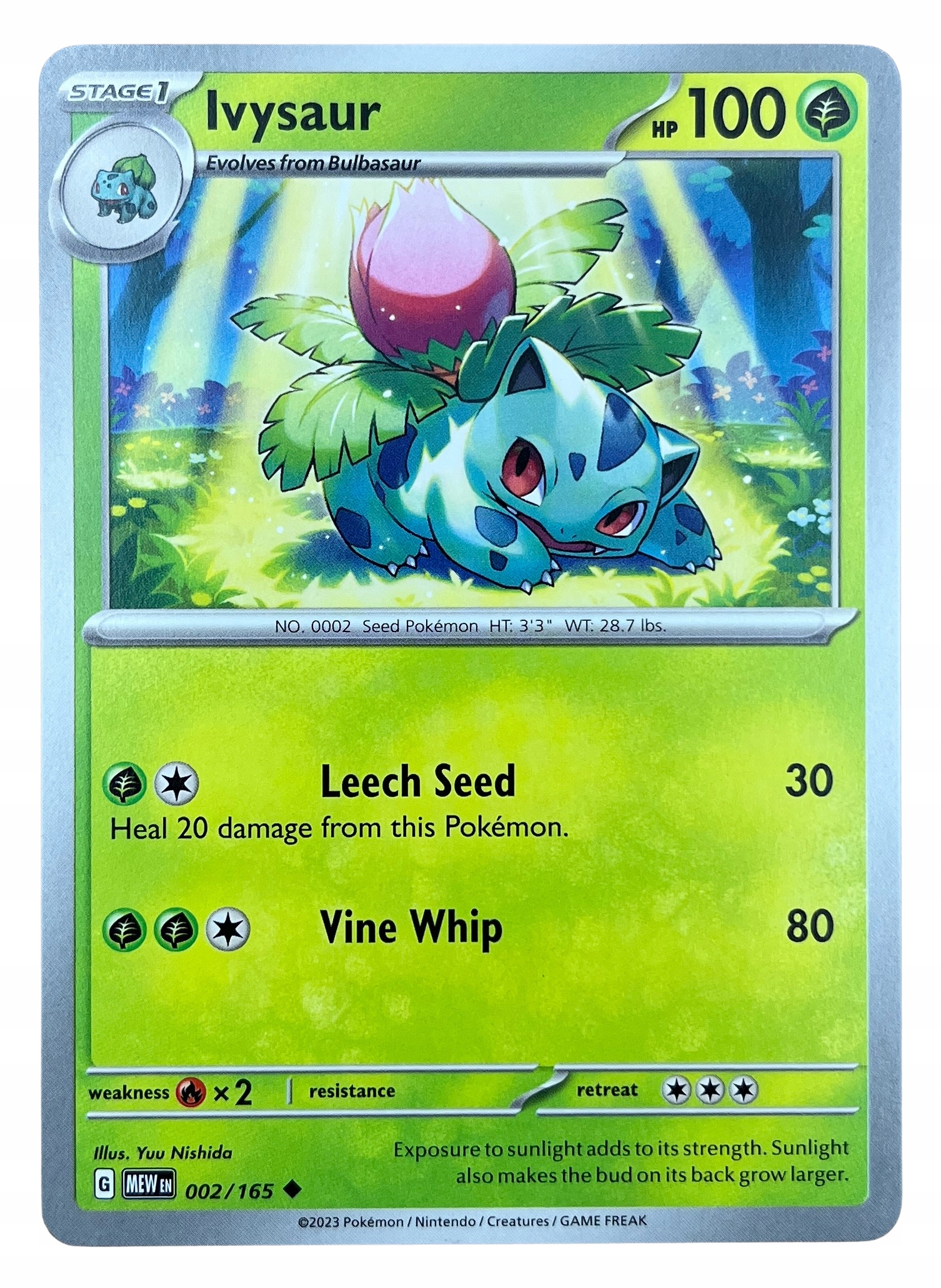 Karta Pokemon TCG | Ivysaur (MEW 002/165) | MEW 151 | Uncommon