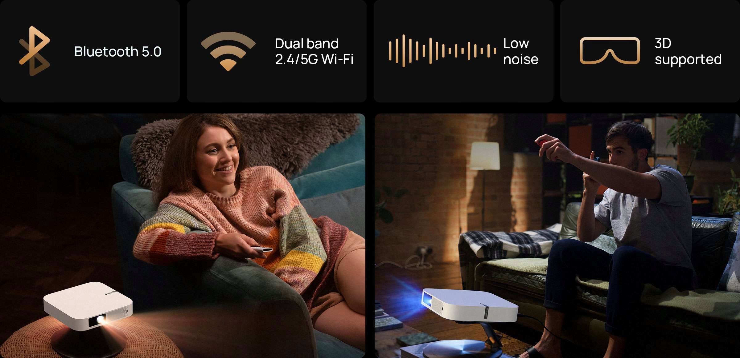 XGIMI ELFIN |projektor LED |Full HD |AndroidTV |Harman/Kardon |RatyZero Technologia wyświetlania DLP