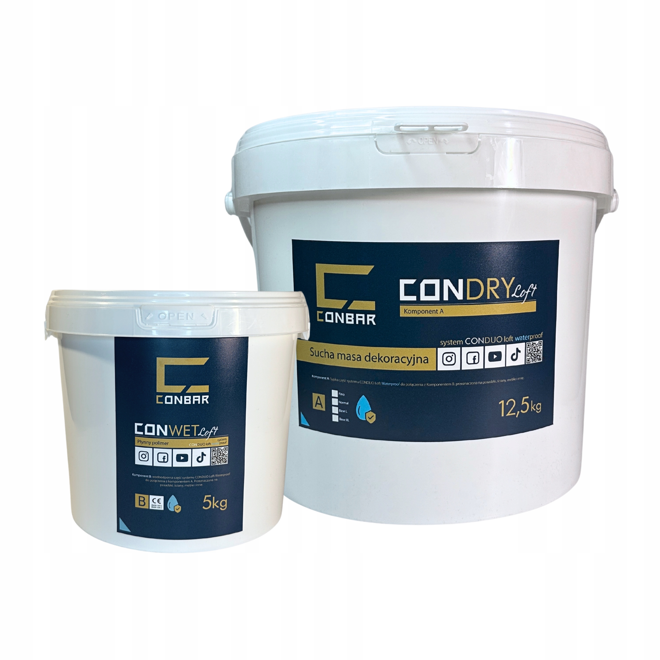 Vodotesný dekoratívny mikrocement 2K na podlahy, schody, steny 17,5 kg