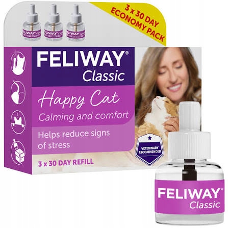Feromony Feliway antistresové pro kočky 3x48 ml