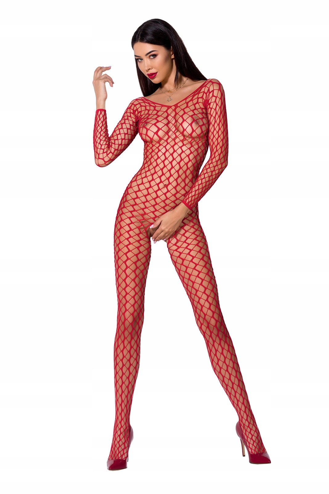 bodystocking catsuit BS068 red