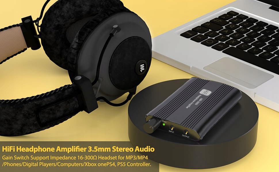 Wzmacniacz Słuchawkowy Weirsuky Hi-Fi DAC AUX Jack 3,5mm 16-300Om Liczba kanałów 1