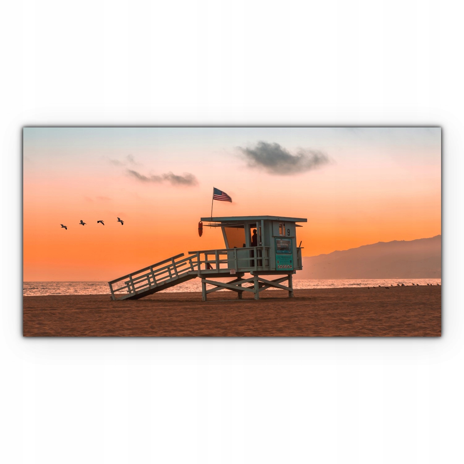 

Obraz Canvas dekoracja 140x70 Plaża Zachód Słońca