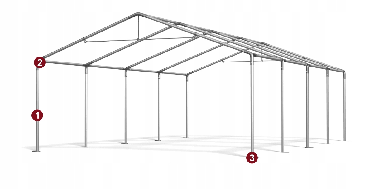 NAMIOT HANDLOWY 4x8 Pawilon Weselny FIREPROOF Producent HalPlan