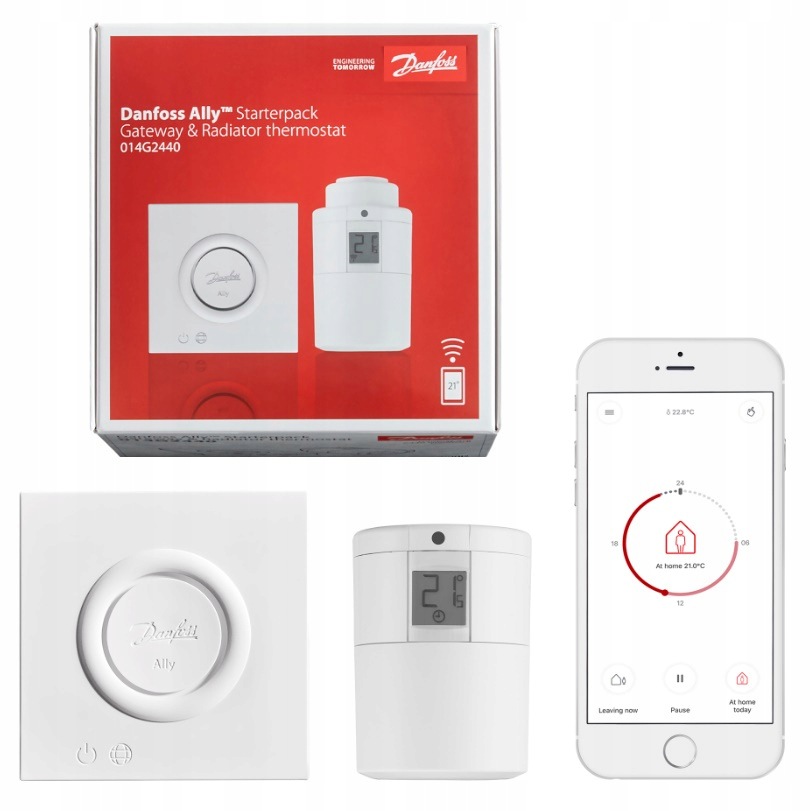 Danfoss Brána Radiátorový Termostat Ally Starter Kit