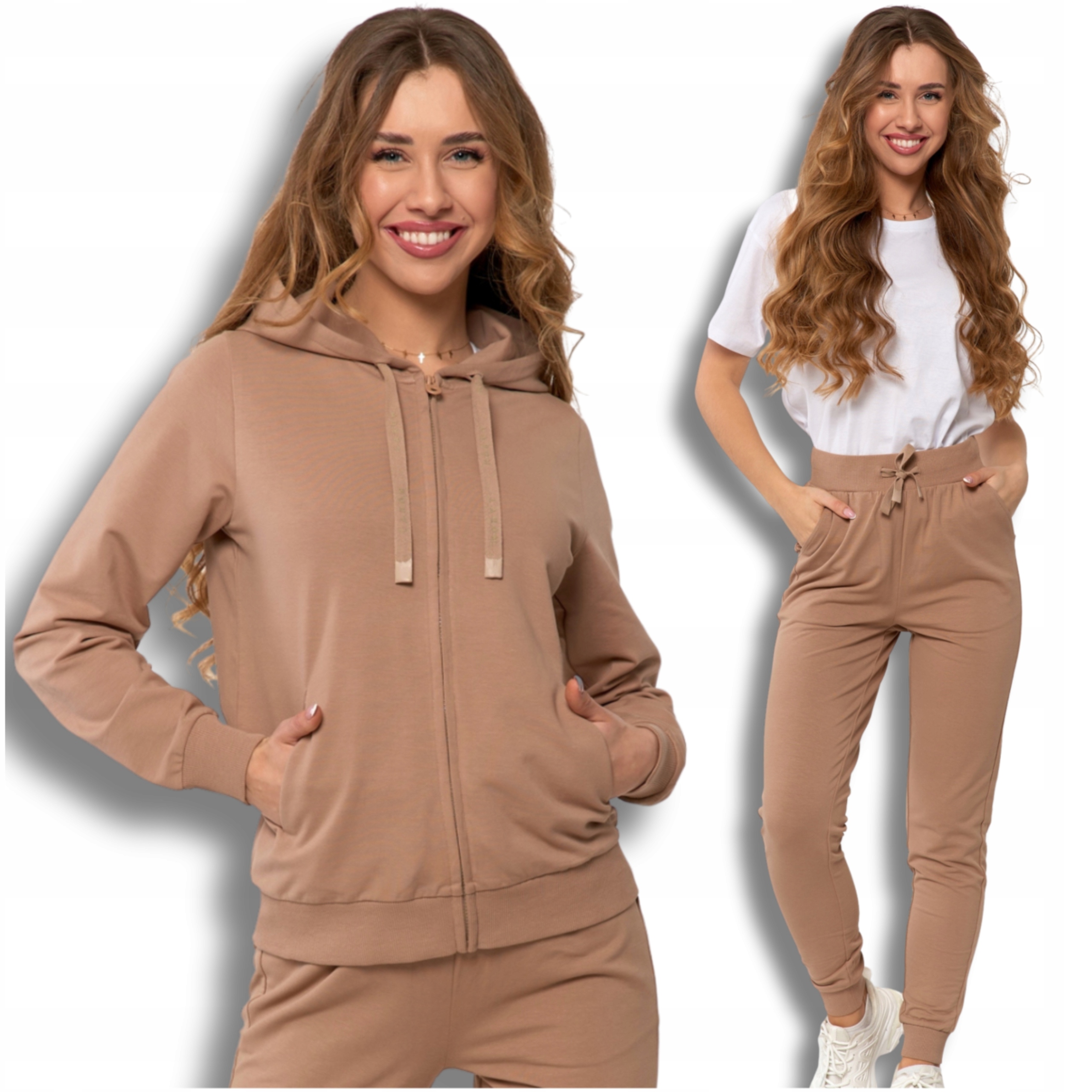 Teplákovka Dámské Moraj Pohodlné Teplákové Kalhoty A Rozepínací Mikina L