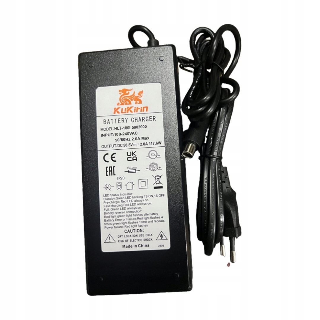 Ładowarka do hulajnogi elektrycznej Kukirin G2 Master 58,8V3A model 2025