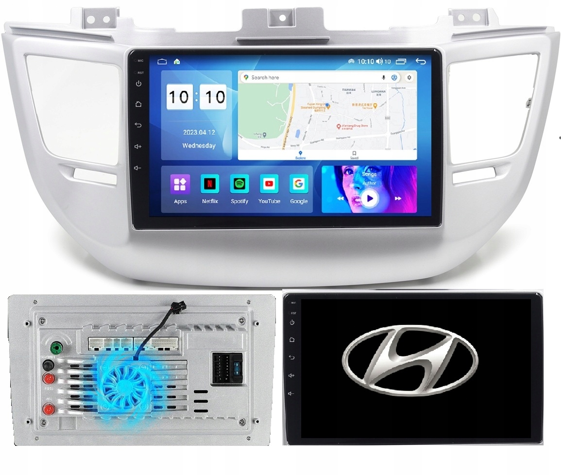 Radio Nawigacja Android Hyundai Tucson 2015+ Kamera+wentylator 2/64GB 8core