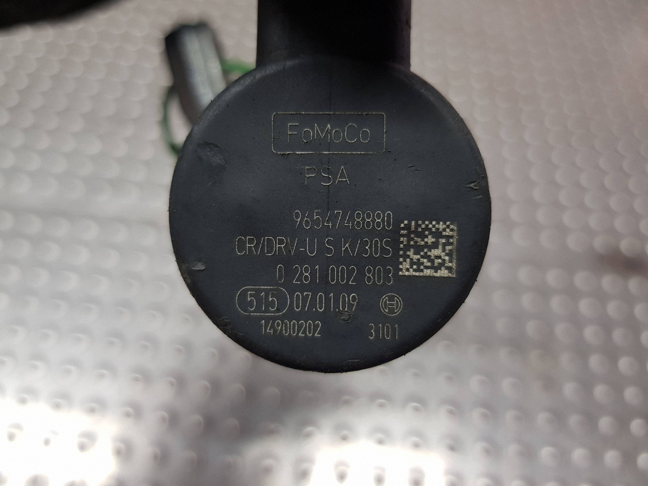 injection ramp sensor 9656917280 0281002803 FORD MONDEO MK4 2.2 TDCI