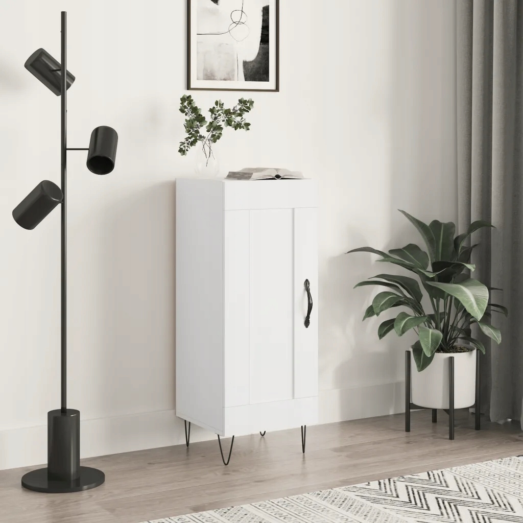 vidaXL Příborník bílý 34,5 x 34 x 90 cm kompozitní dřevo