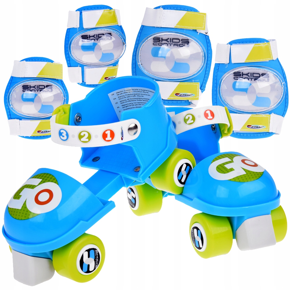 Zestaw wrotki ochraniacze na łokcie i kolana dla dzieci R. 23-27cm SP0858