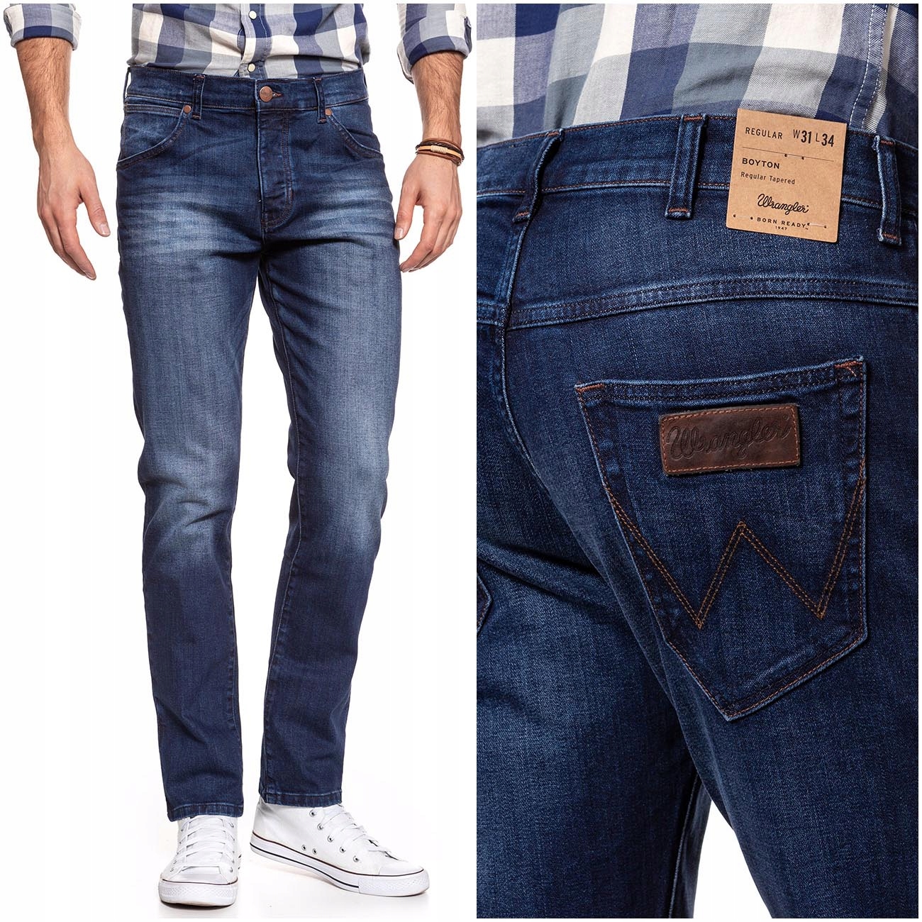 

Wrangler Boyton Męskie Spodnie Jeansowe W29 L32