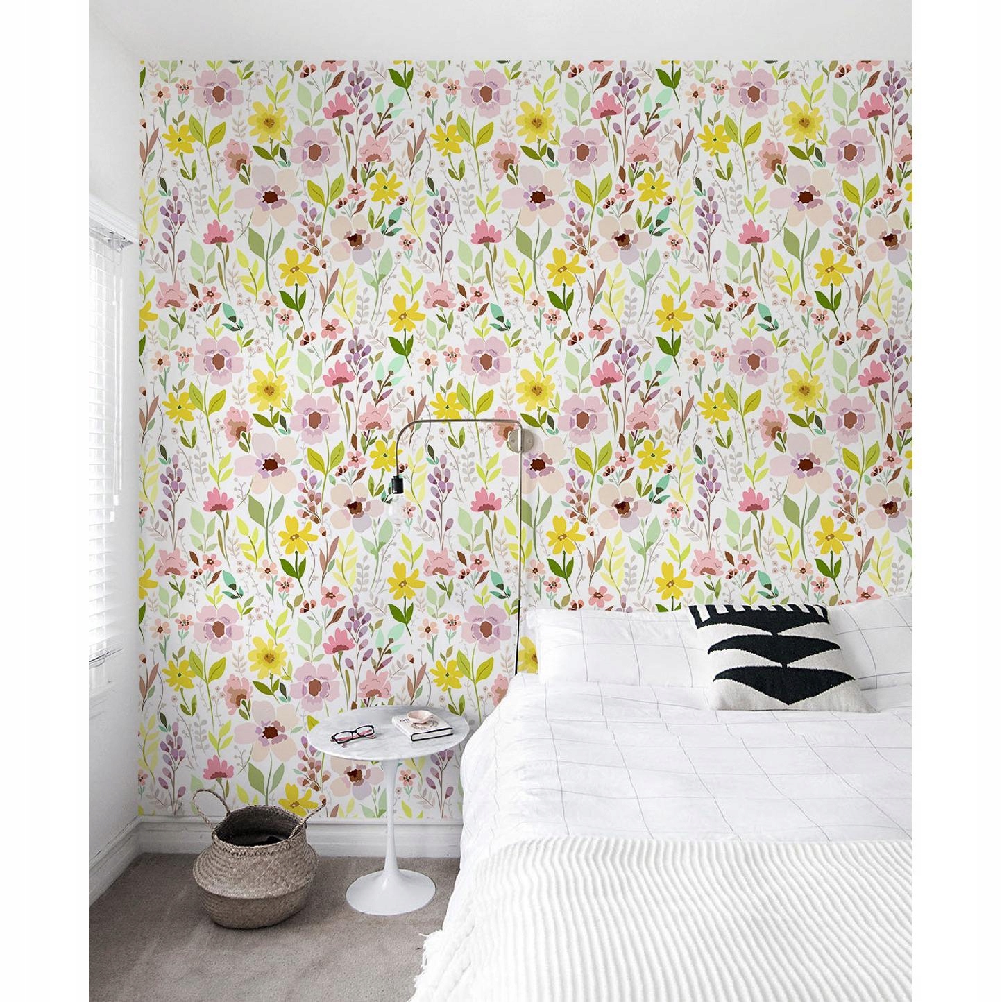 

Tapeta flizelinowa Kolorowe kwiaty 104x70 + klej