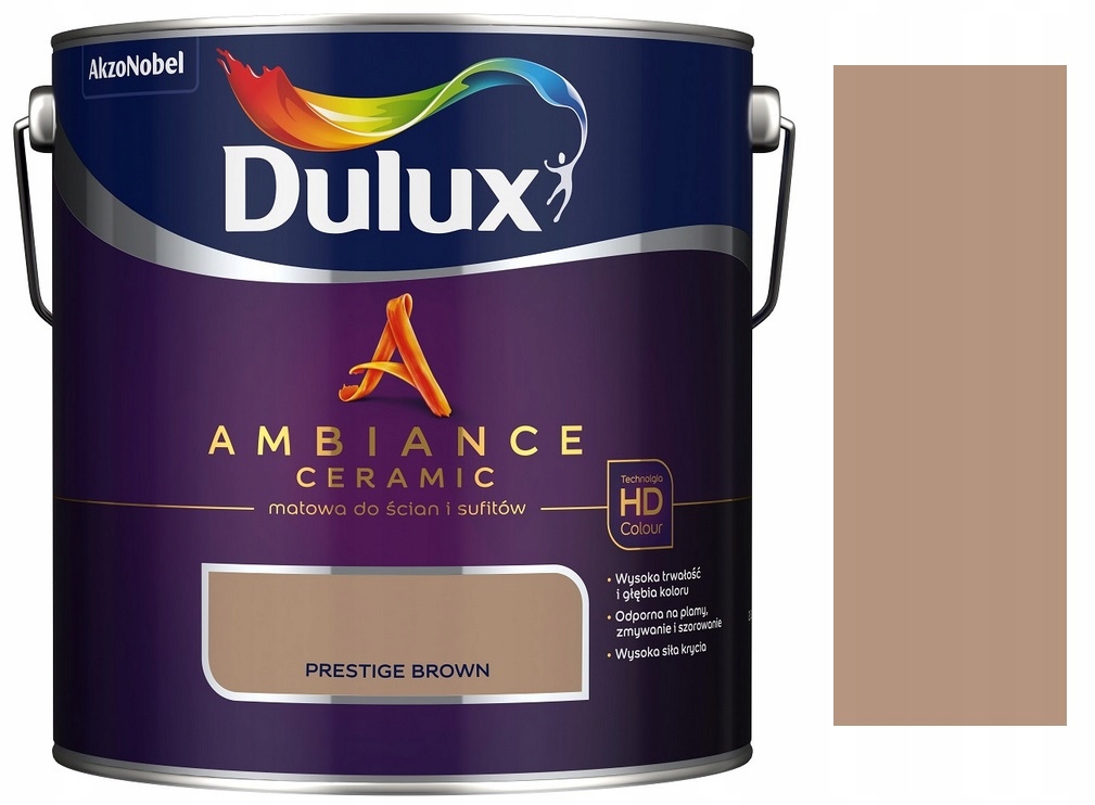 Dulux Ambiance Ceramic Farba Ceramiczna Prestige Brown 2.5L