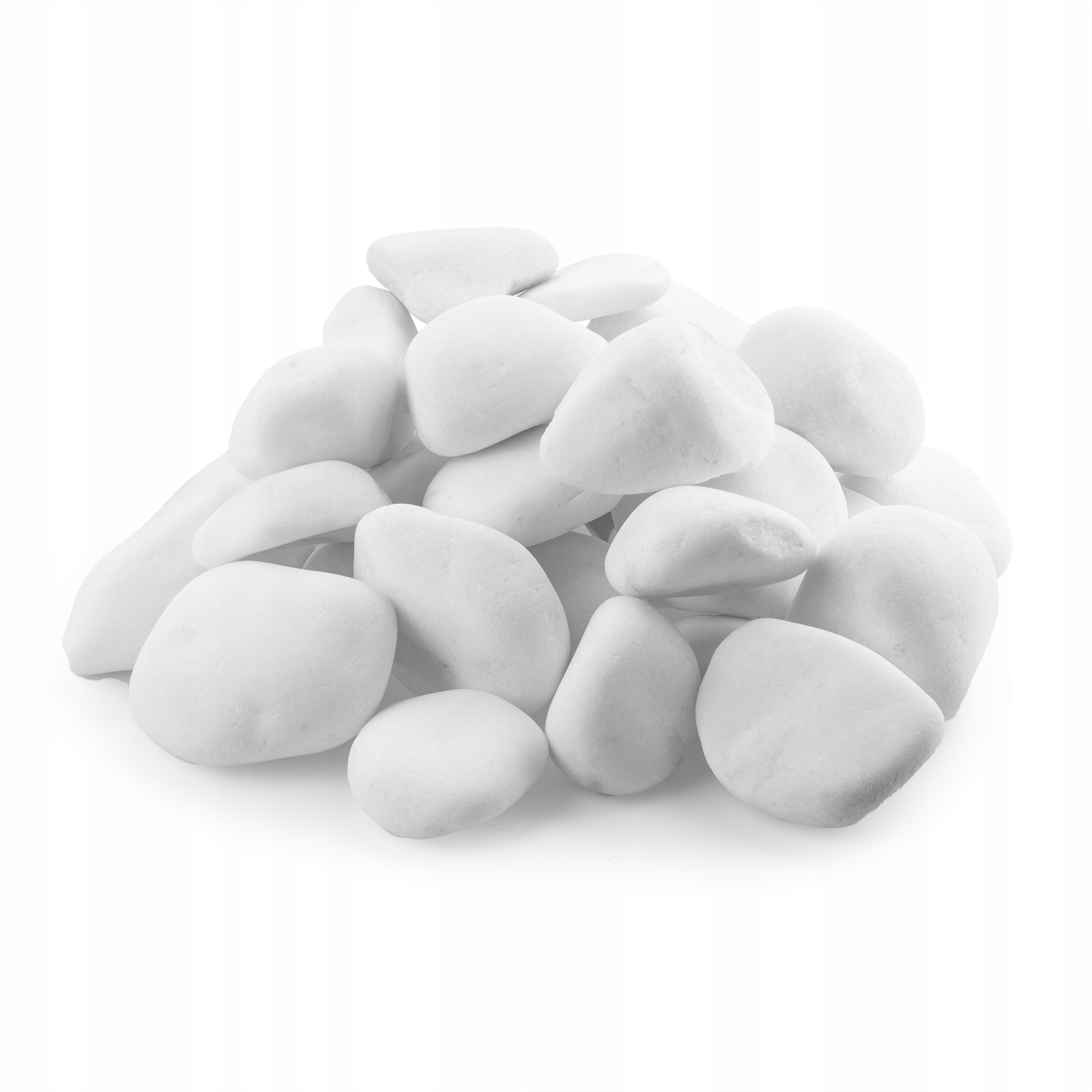 Levně Oblázek do akvária Sněhově bílý 24 kg 6-15 cm