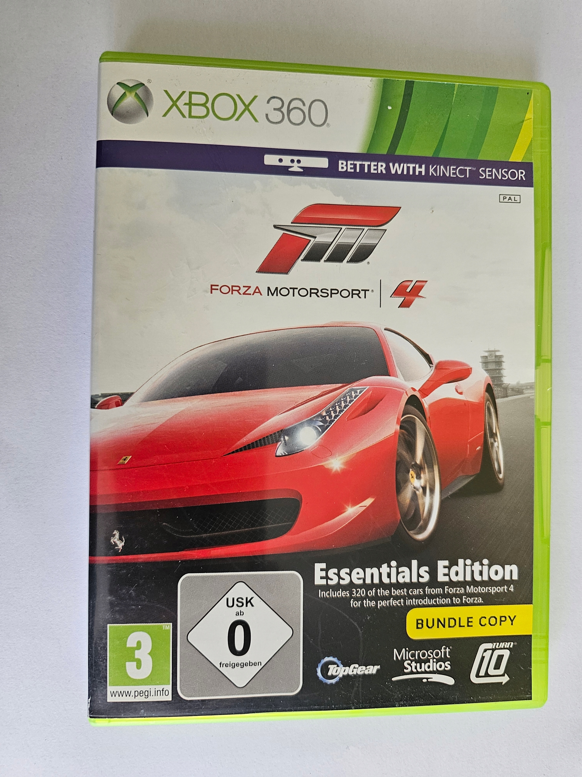 XBOX360 ワイヤレス スピード ホイール フォルツァ 4 限定版 裏