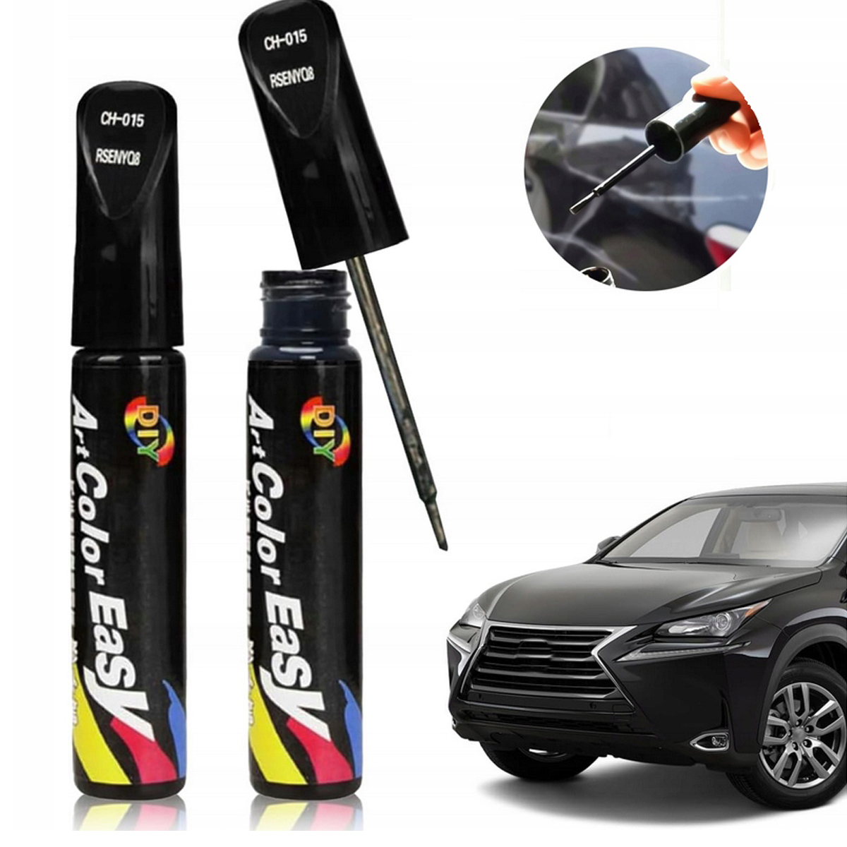 Korektor Na Rysy Czarny Kredka Do Usuwania Rys Z Lakieru