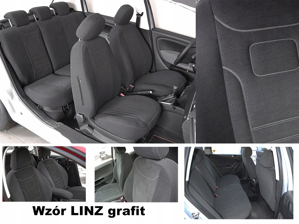 FORD FIESTA MK7 POKROWCE SAMOCHODOWE WELUR MIAROWE Kolor beżowy