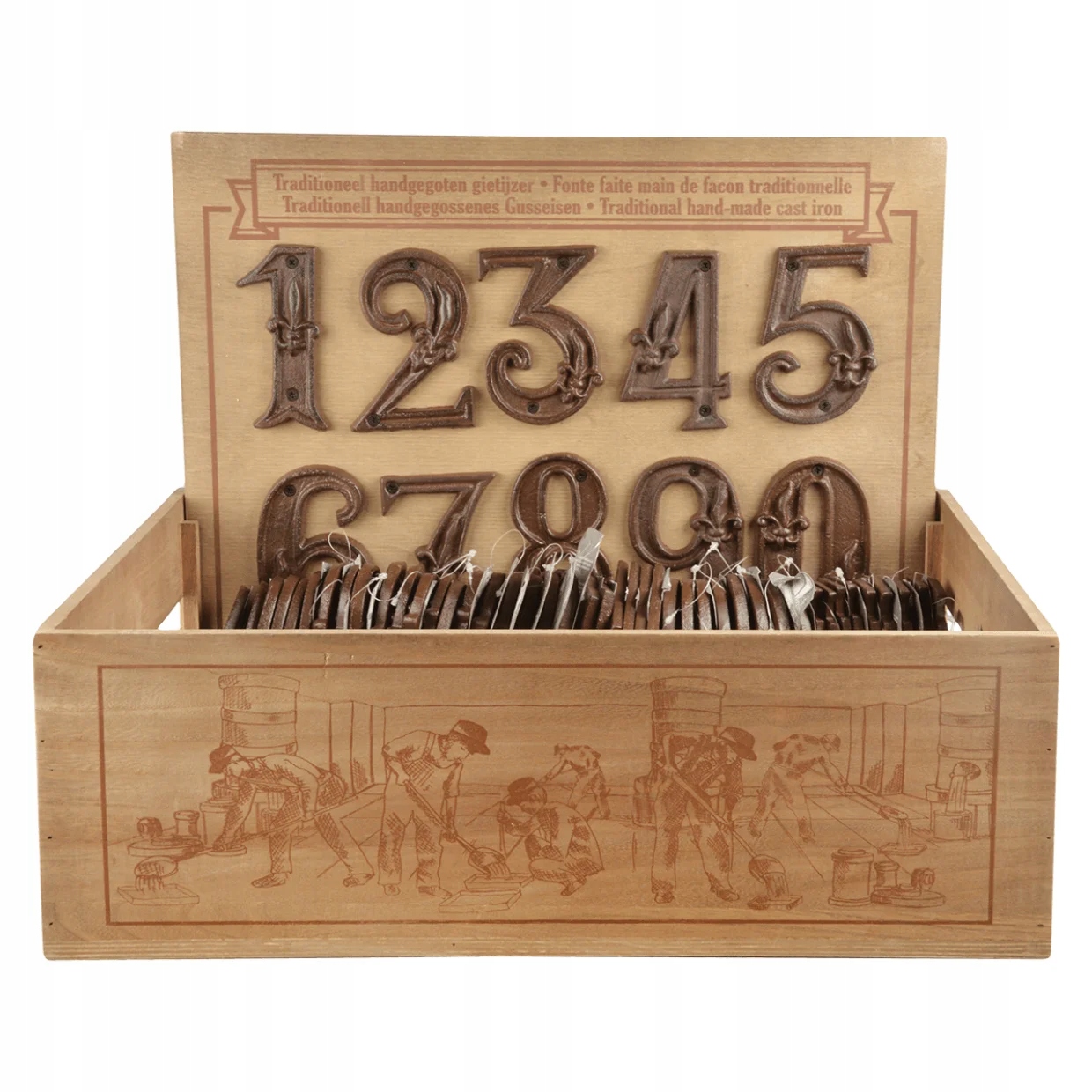 Żeliwne numery cyfry na dom cyfra na dom 1 Stan opakowania oryginalne