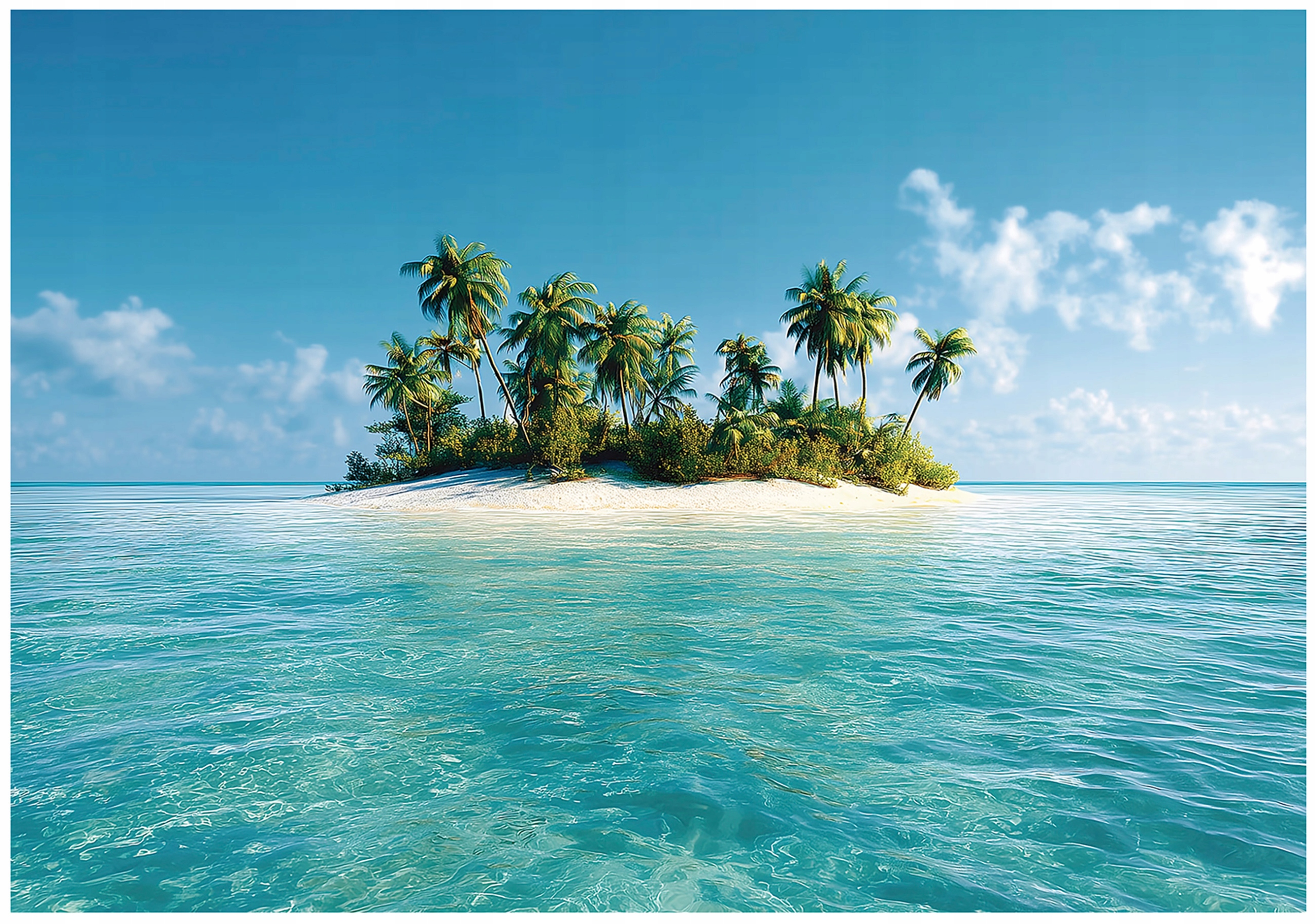 Fototapeta Ostrov Palmy Ocean Natura Modrá Tropická Exotická 400x280