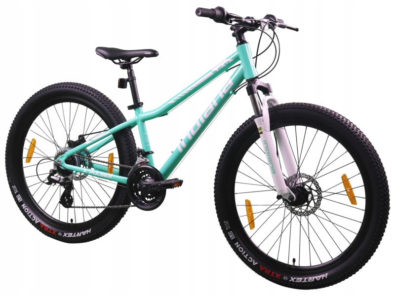 Rower młodzieżowy Indiana X-Pulser 2.6 26 cale Miętowo-biały