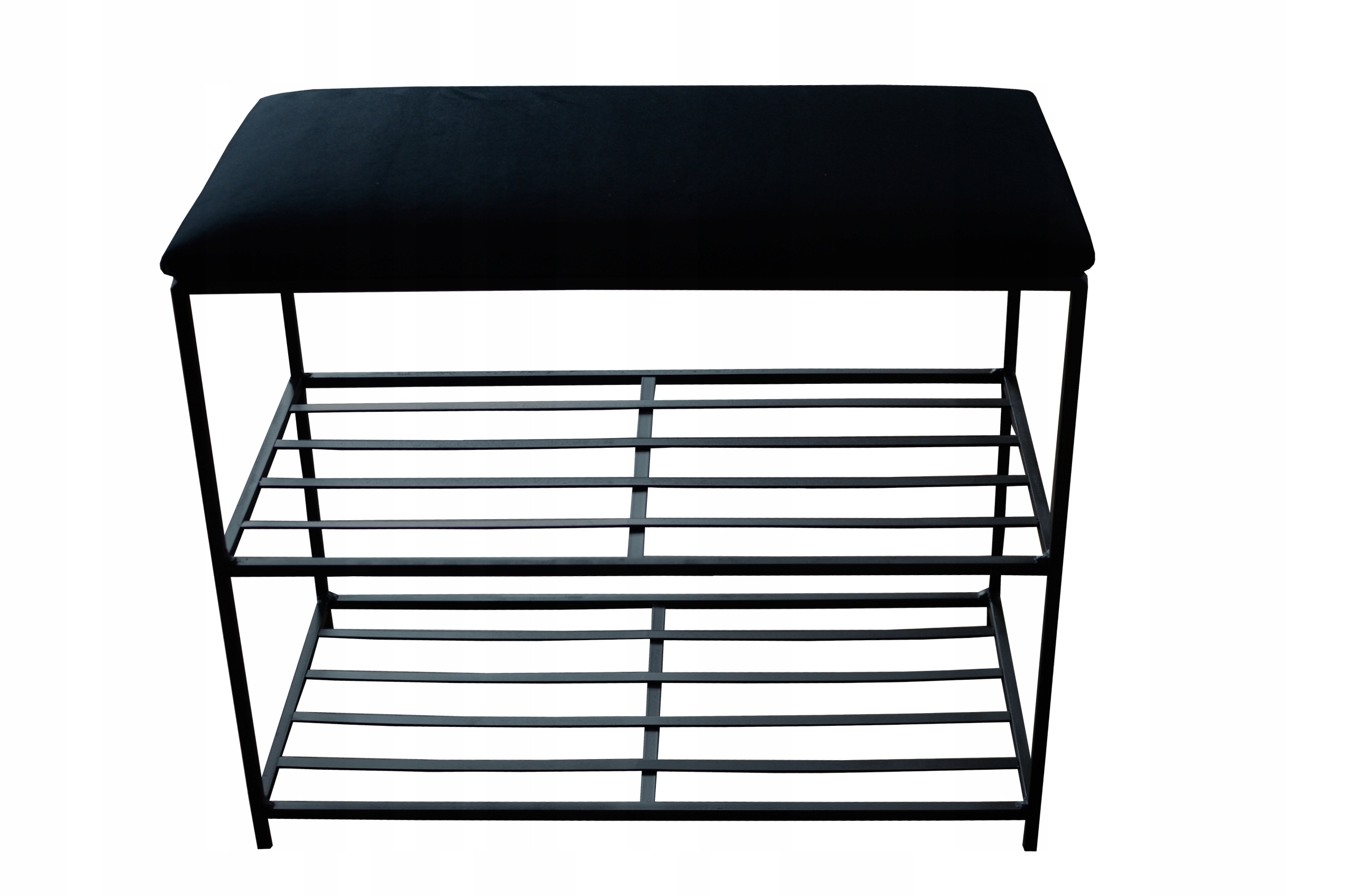 

Półka metalowa czarna Loft 60 cm Rafi 3 Siedzisko