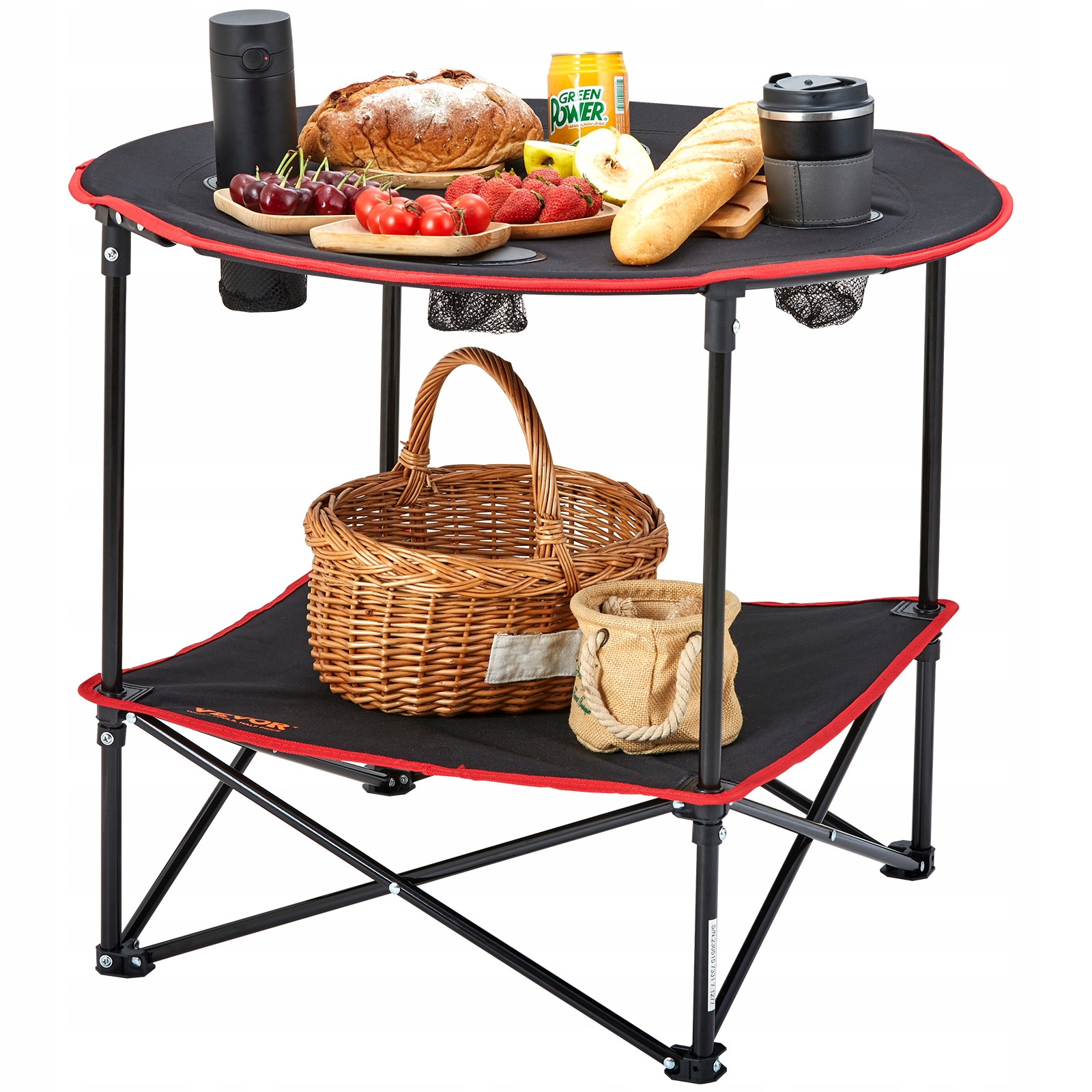 Vevor Skládací Kempingový Stůl 720X720X610 MM Lehký, Pevný, Nejlepší
