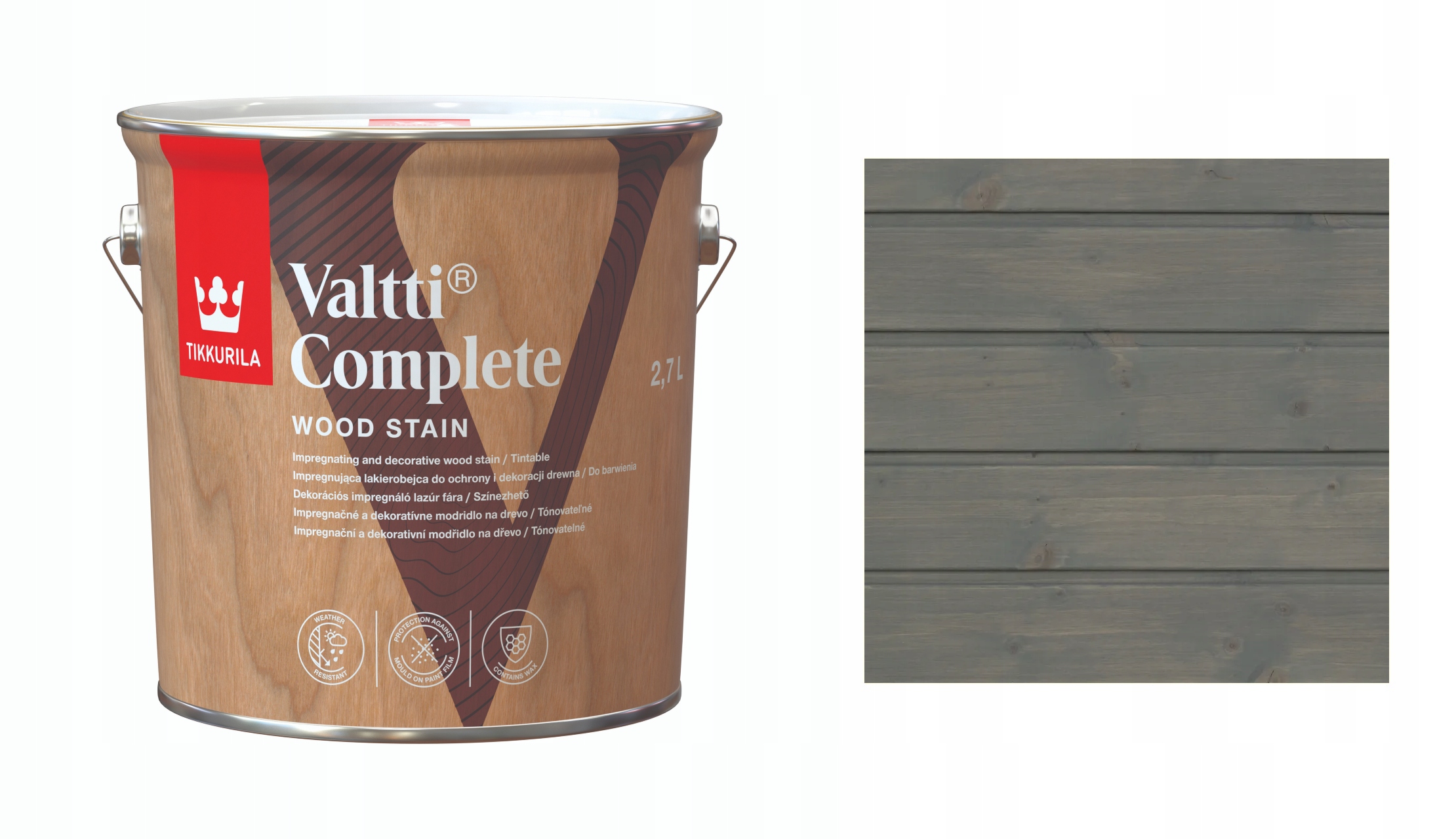 Tikkurila Valtti Complete 2,7L 206A Bílý Lak S Rozpouštědlem