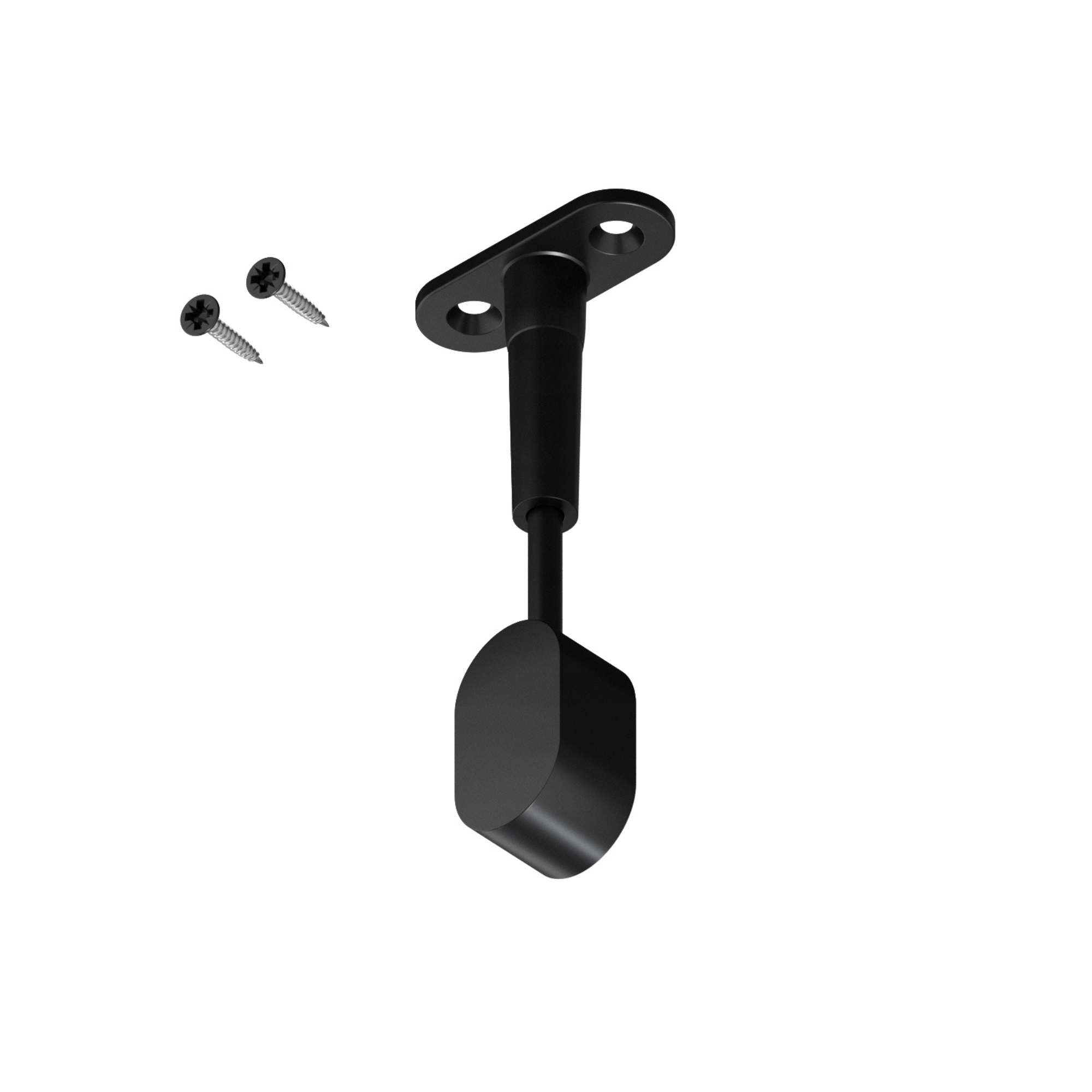 

Czarny owalny uchwyt Hanger do drążka ubraniowego