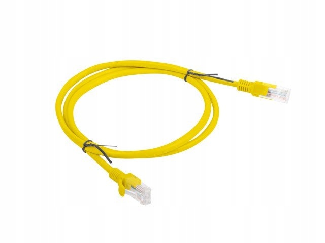 Lanberg Patchcord KAT.5E 1M Żółty Fluke Passed Lanberg