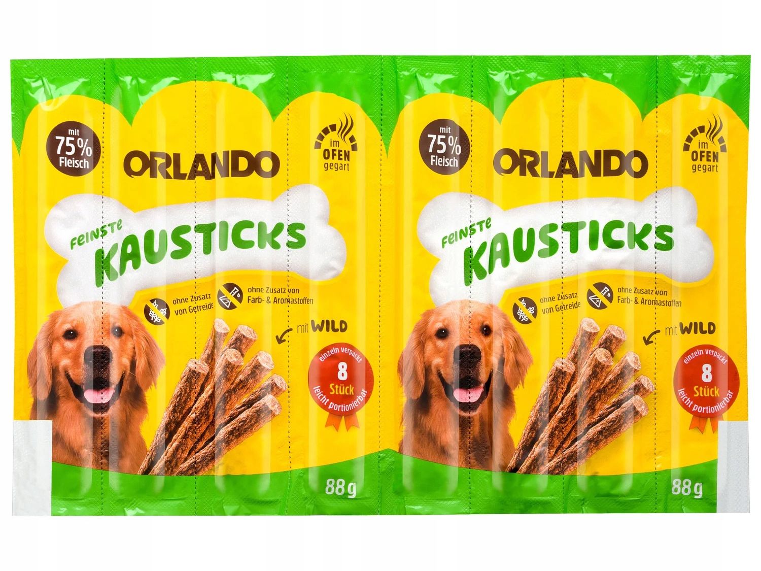 Orlando klobásové tyčinky mix chutí 8x11gr 95% masa