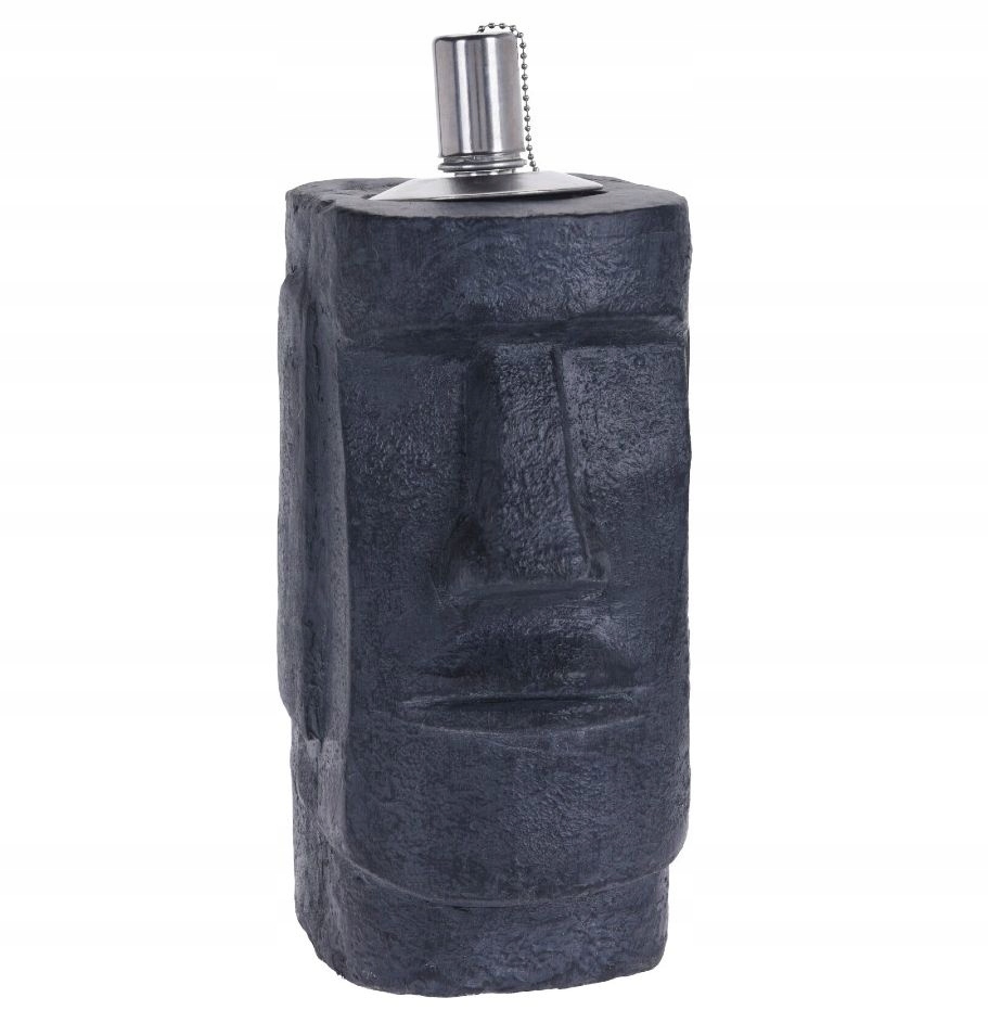 Homestyling Olejová lampa Moai 31 cm černá KO-259000110