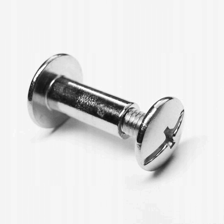 Nit skręcany srubka srebrny 5mm 2 szt do paska do torebki Obag o-bag Marka Bagobag