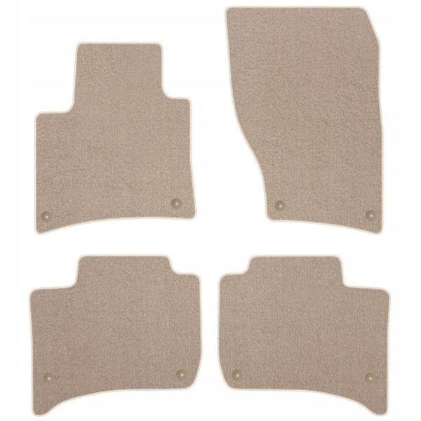 

Porsche Cayenne 10-17 Dywaniki welur Comfort Beż