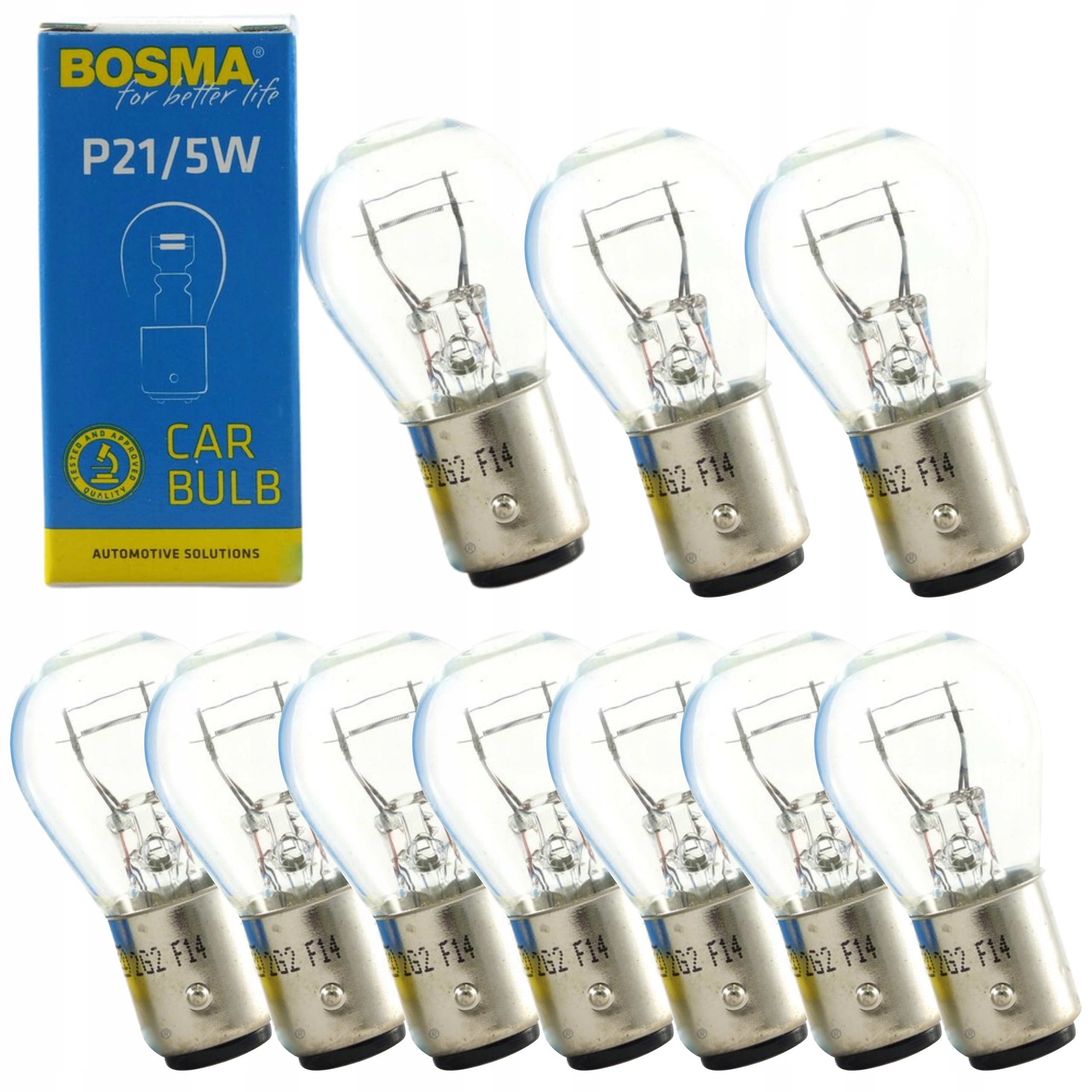 Bosma Żarówka P21/5W 12V BAY15d Biała 1574S 10 sztuk