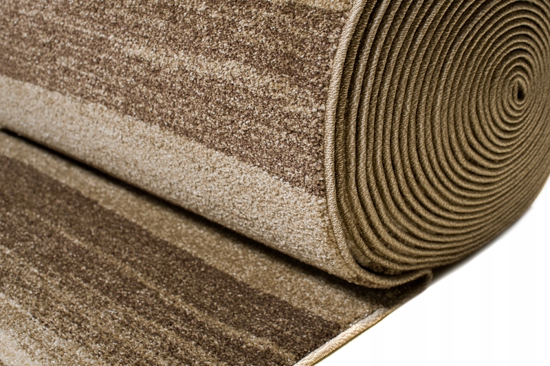 Chodnik 3437A DARK BEIGE RASTA Beż Brąz 100 cm 1m Grubość 12 mm