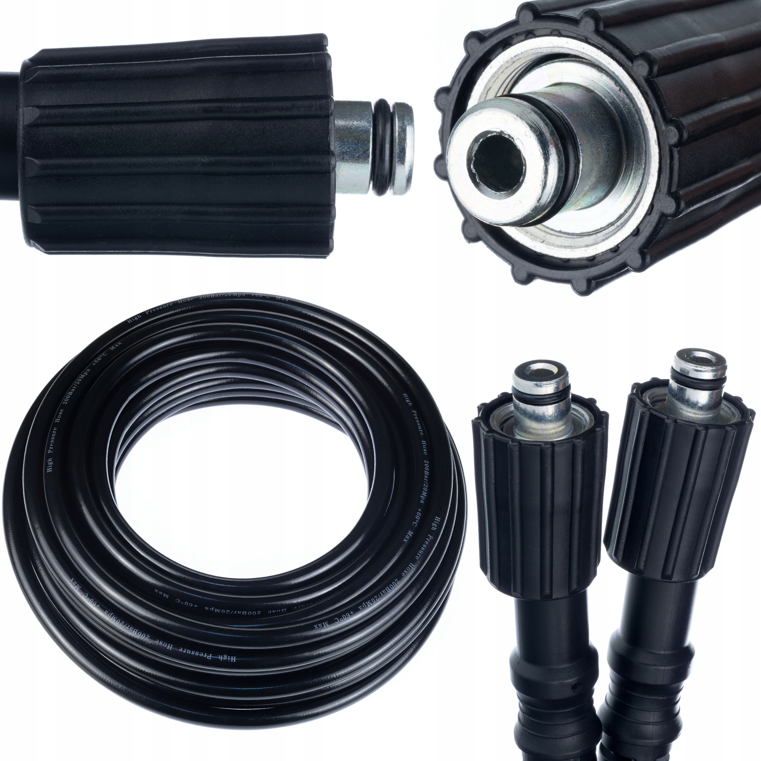 Wąż Wysokociśnieniowy 15M Do Myjki M22-M22 Trzpień 14MM Karcher Kranzle