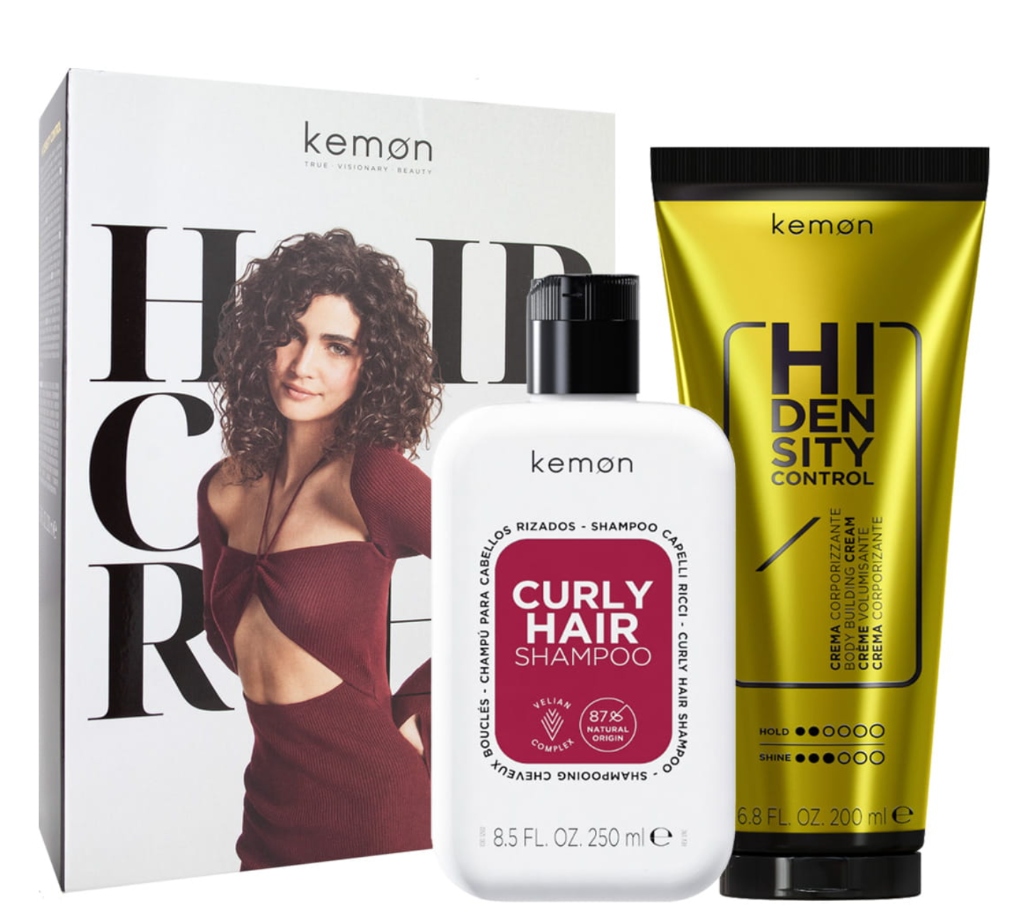 Kemon Curly Hair šampon 250 ml stylingový krém 200 Ml krém na obličej