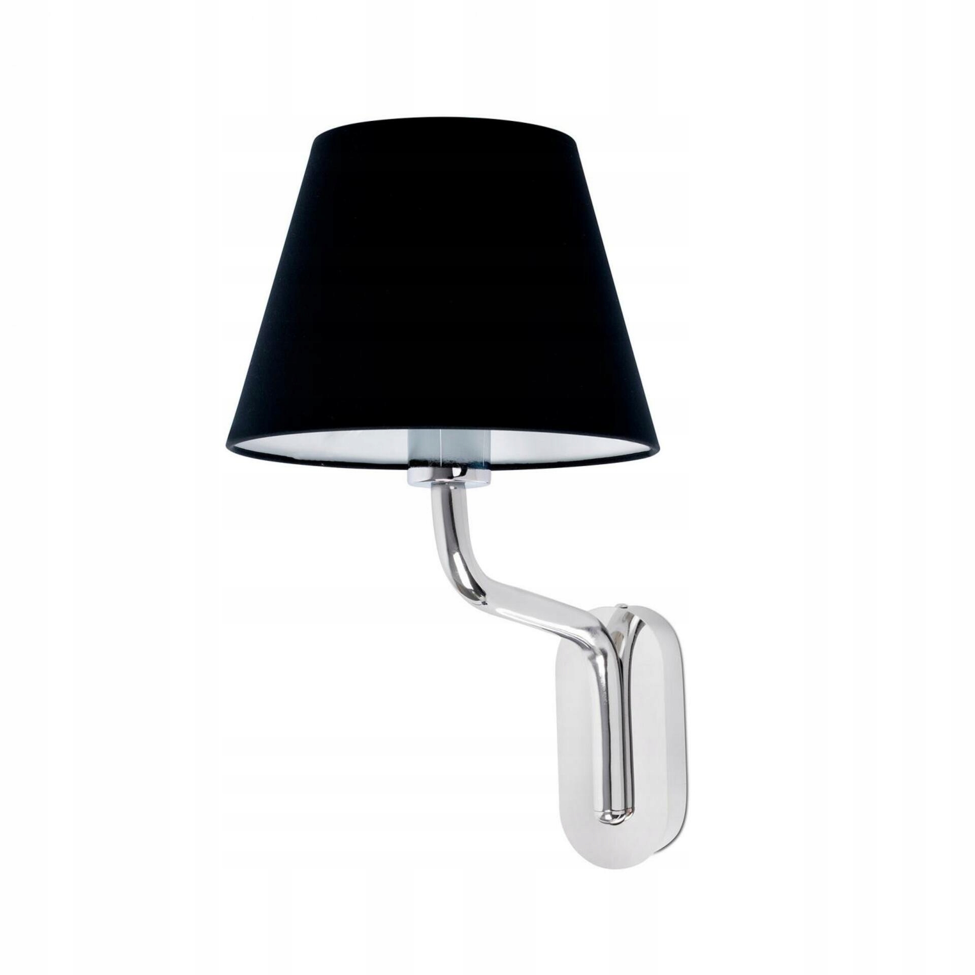 Faro Eterna nástenná lampa chróm čierna, moderný dizajn, E27, IP20
